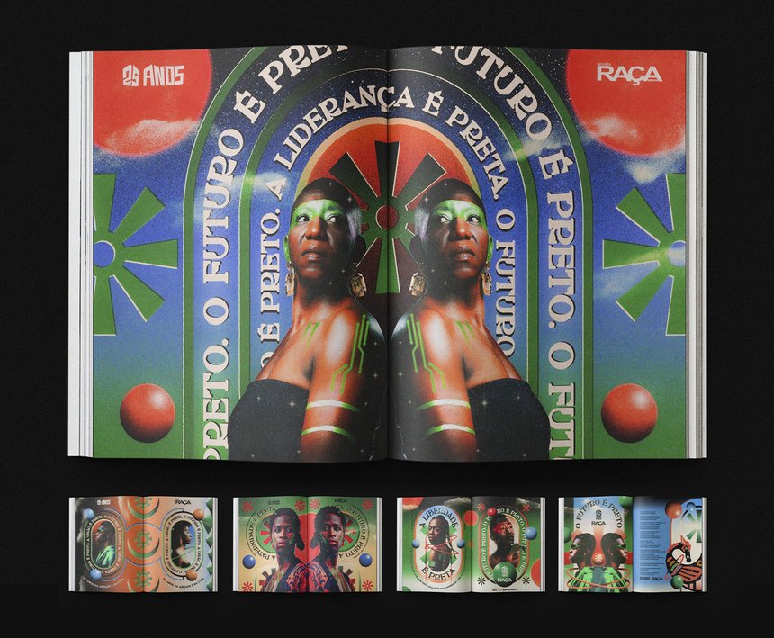 An image of a print ad in a magazine